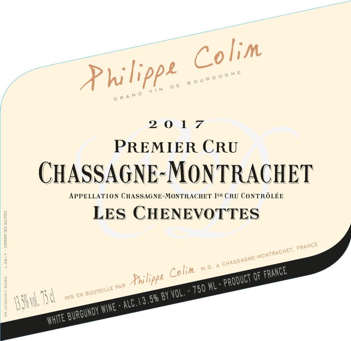 Chassagne-Montrachet │ 1er Cru Les Chenevottes